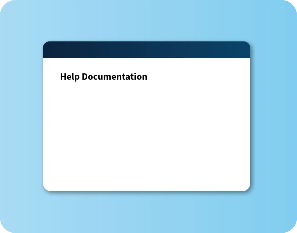 Help Documentation